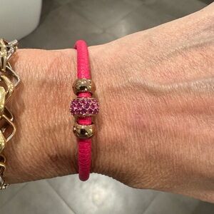 Henri Bendel Pink Influencer bracelet